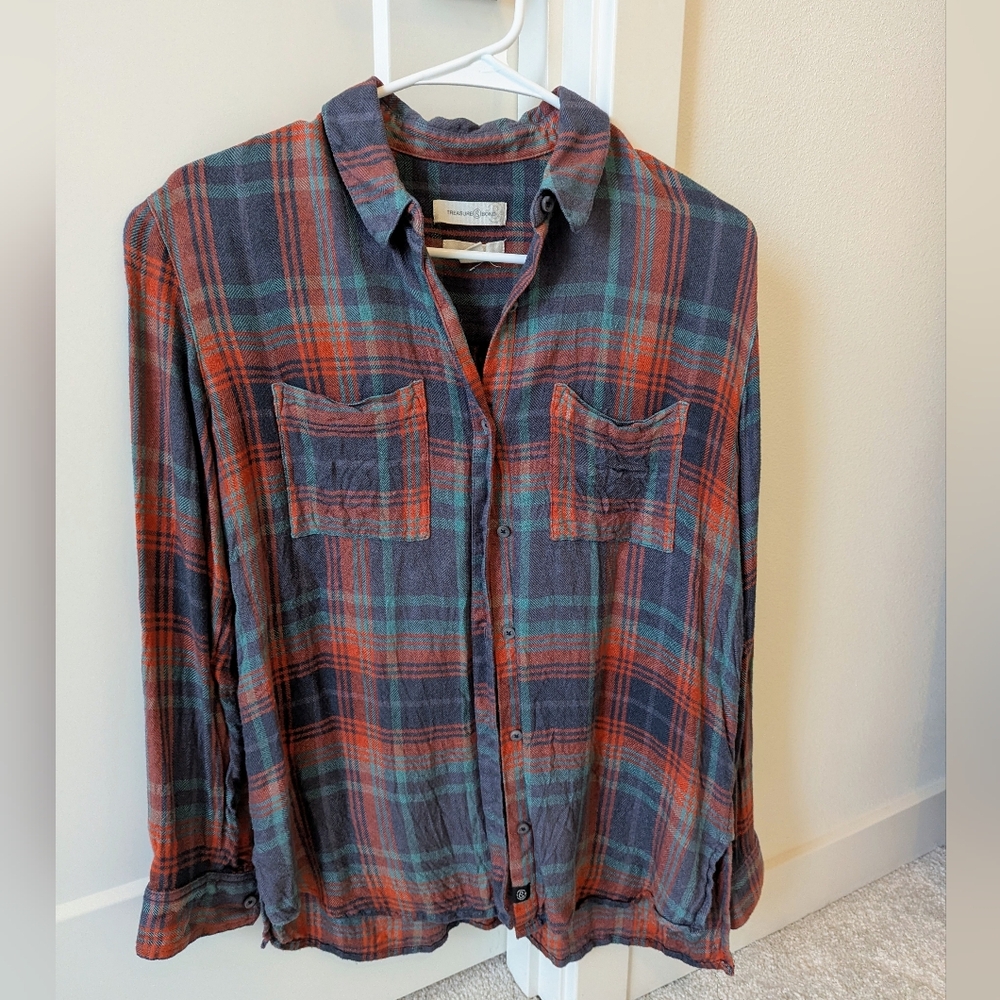Treasure & Bond Plaid Shirt